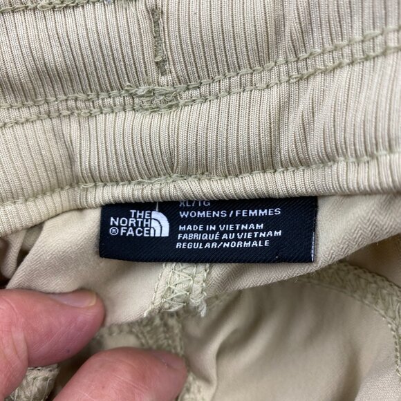 The North Face Women's Joggers Size Extra Large XL Beige Pleated Track Pants - Picture 3 of 16